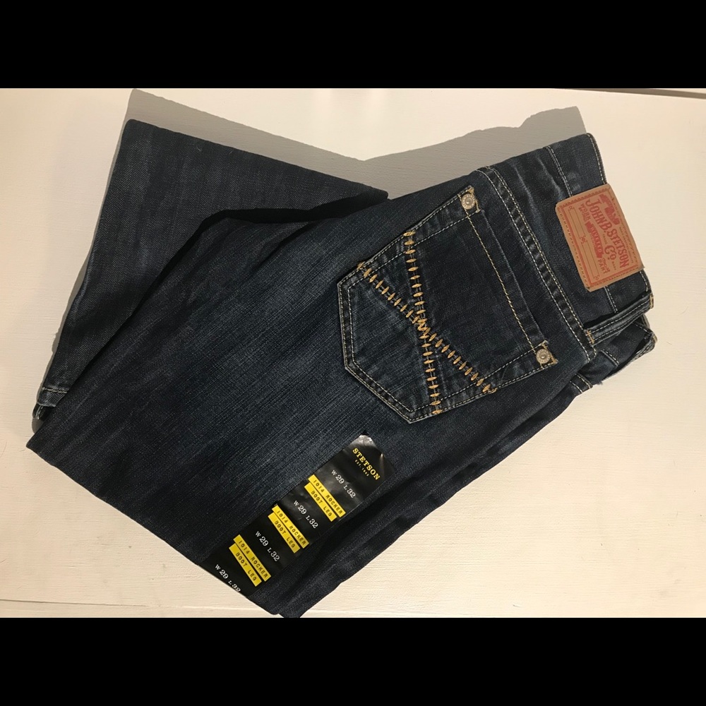 Stetson dark wash boot cut jeans